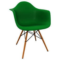 Vitra Eames DAW 43cm Armchair Classic Green / Light Wood